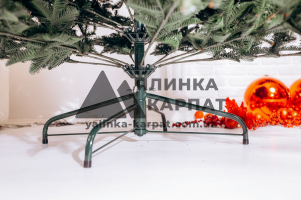 Ялинка штучна лита Аляска зелена саморозкладний механізм 2,1м
