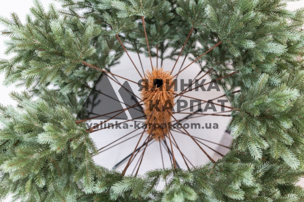 Лита штучна ялинка «Голландська» 2.1м (зелено-блакитна) саморозкладна